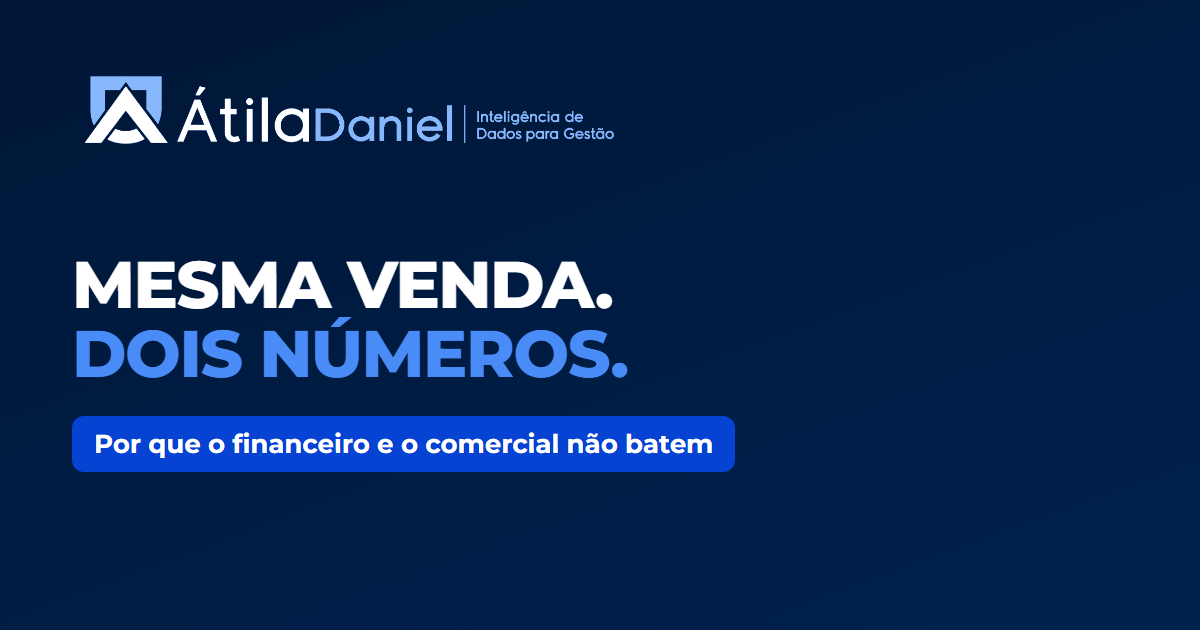 Mesma venda, dois números: por que o financeiro e o comercial da empresa não batem